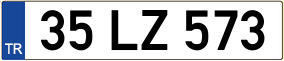 Trailer License Plate